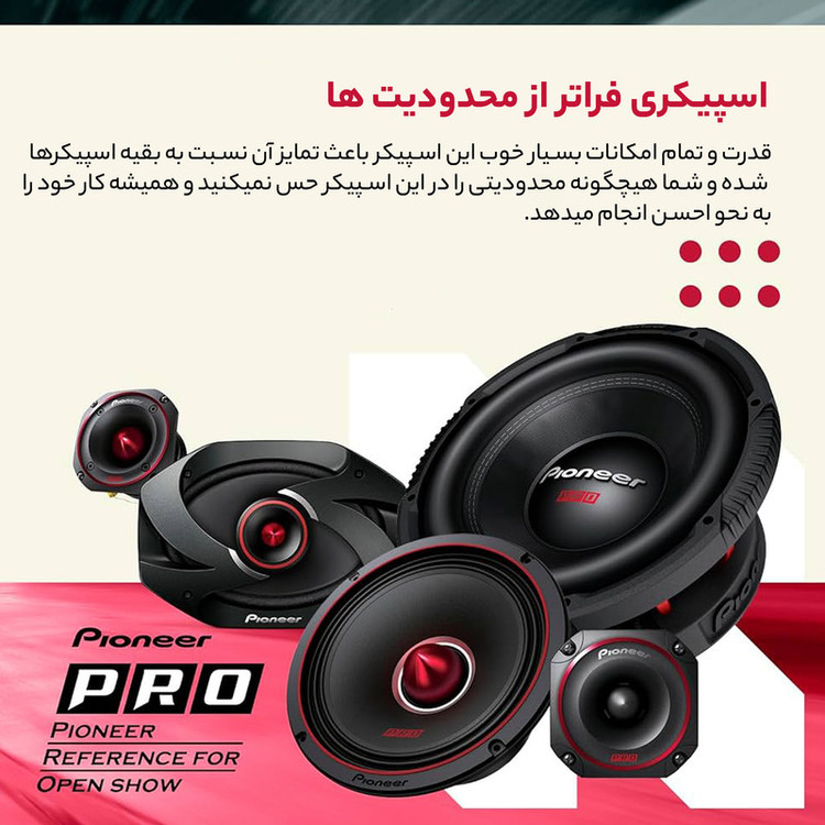 اسپیکر خودرو پایونیر مدل TS-6900PRO
