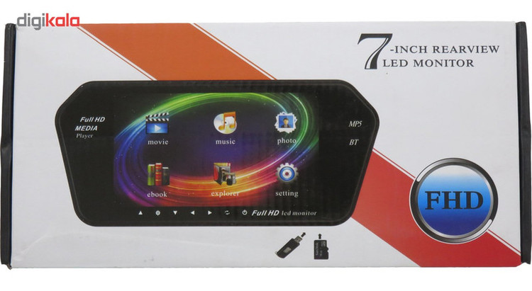 نمایشگر خودرو مدل 719 LED Monitor سایز 7 اینچ