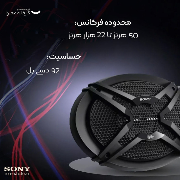 اسپیکر خودرو سونی مدل XS-GTF6939