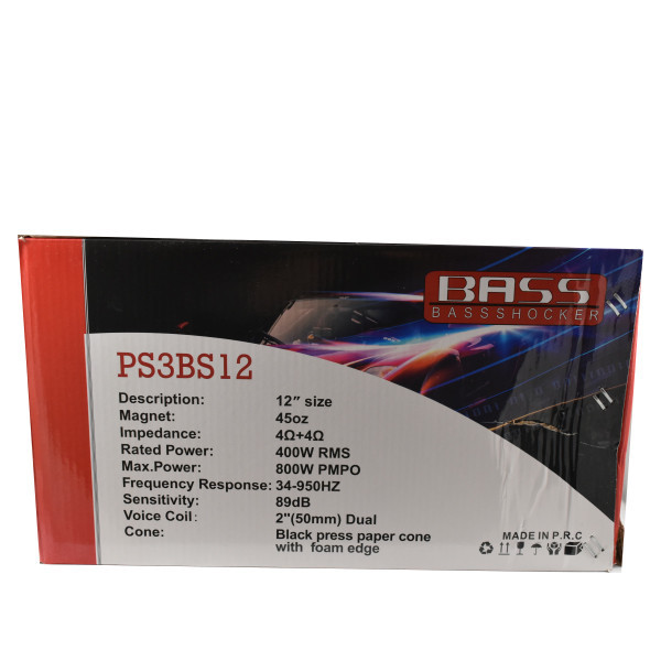 ساب ووفر خودرو بیس شوکر مدلPS3BS12