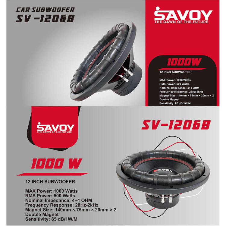 ساب ووفر خودرو ساووی مدل SV-1206B