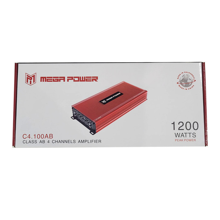 آمپلی فایر خودرو مگاپاور مدل megapower-c4.100ab
