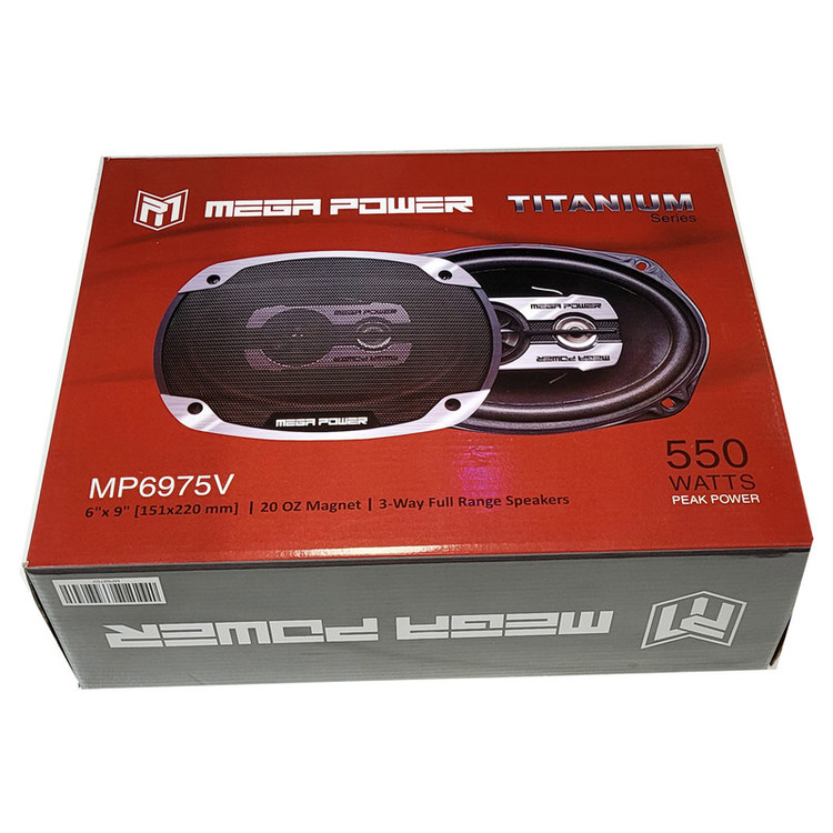 اسپیکر خودرو مگاپاور مدل mp-6975v بسته دو عددی