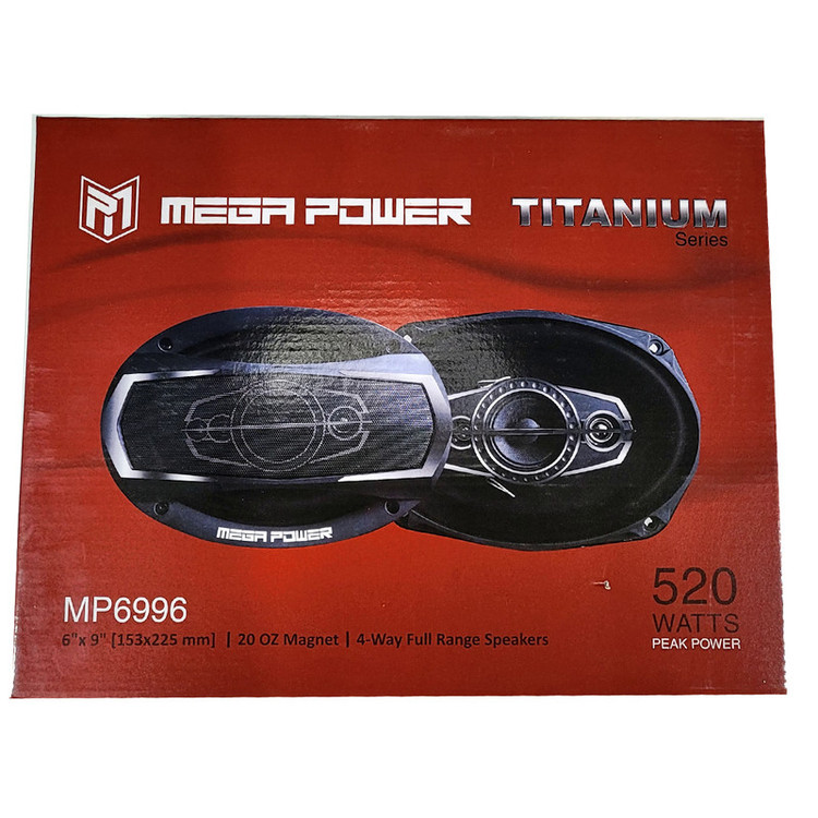 اسپیکر خودرو مگاپاور مدل mp-6996 بسته دو عددی