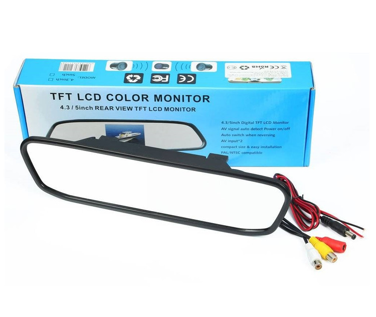 آینه دنده عقب با دوربین 4.3 اینچی TFT LCD