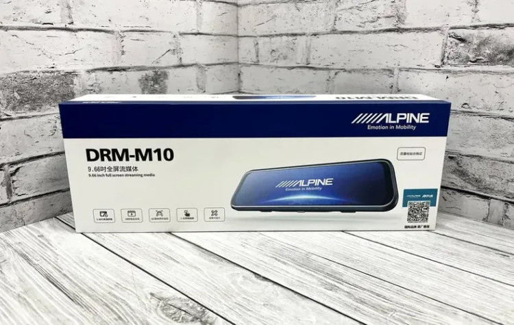 ثبت وقایع مانیتور و آینه دوربین دار دنده عقب آلپاین مدل Alpine DRM-M10