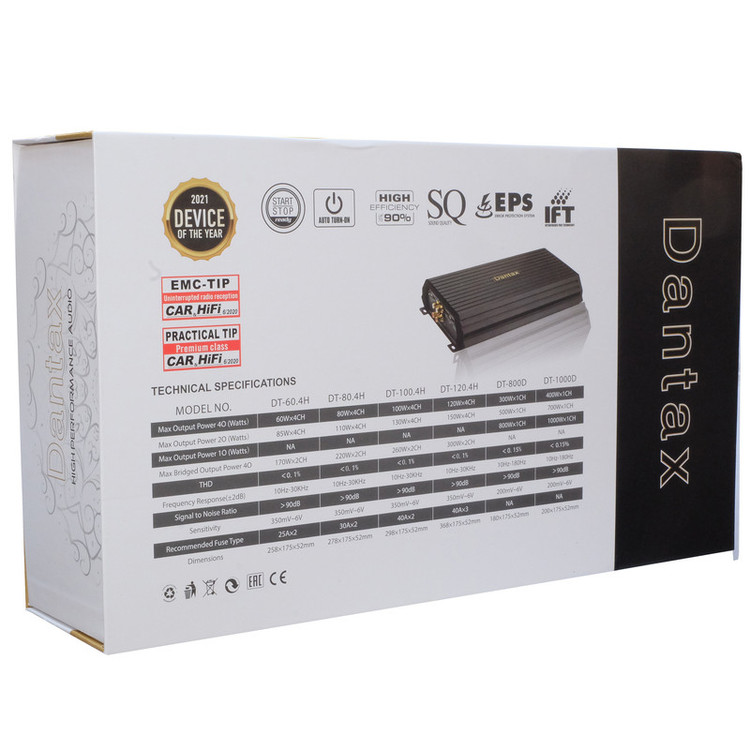 آمپلی فایر خودرو دنتکس مدل DT-100.4H