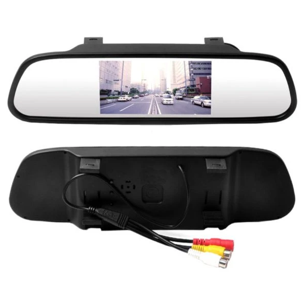 آینه مانیتور دار برند استیل مدل mb-431 به همراه دوربین دنده عقب