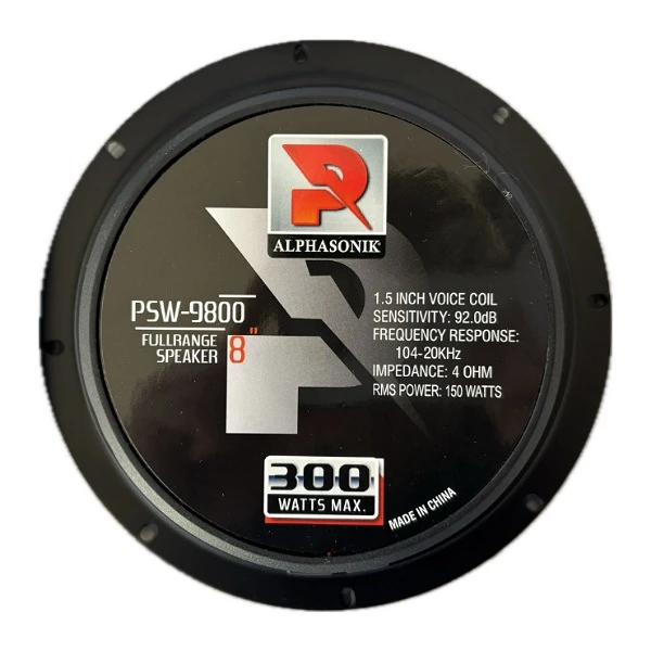 فول رنج خودرو آلفا سونیک مدل psw-9800 بسته دو عددی