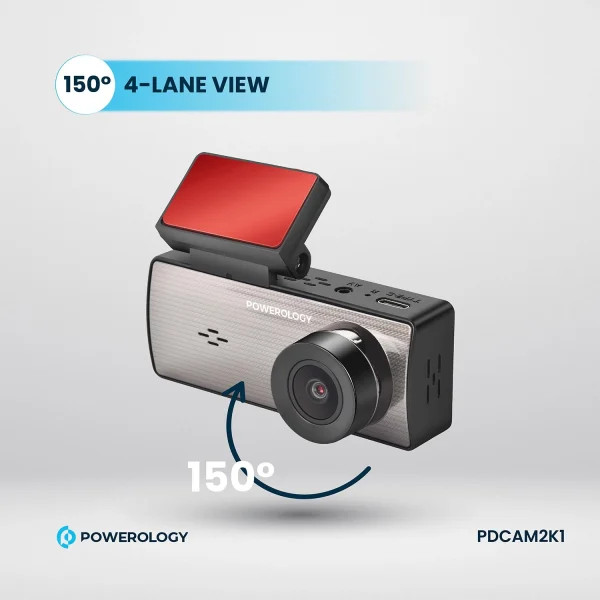 دوربین ثبت وقایع خودرو پاورولوژی مدل PDCAM2K1
