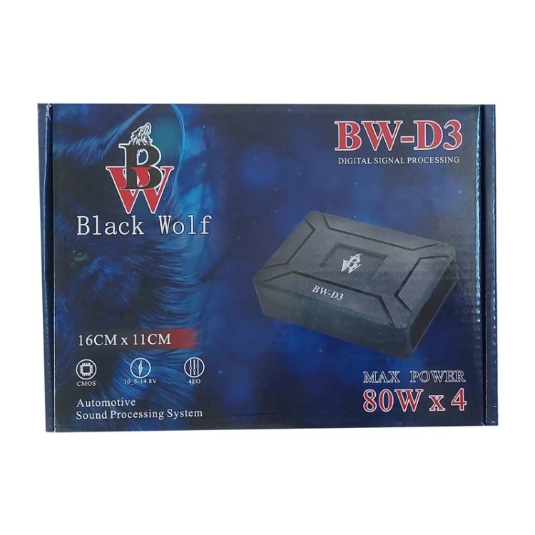 آمپلی فایر مانیتور اندروید خودرو 2 کانال بلک ولف مدل BW-D3
