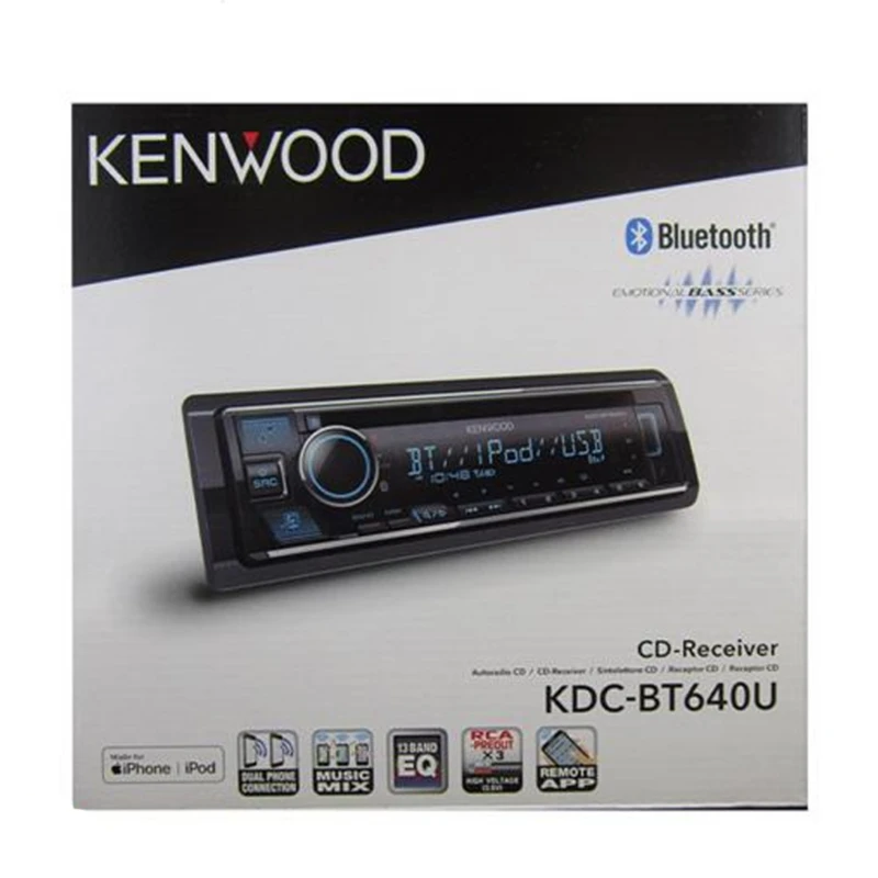 پخش کننده خودرو کنوود مدل KDC-BT640U