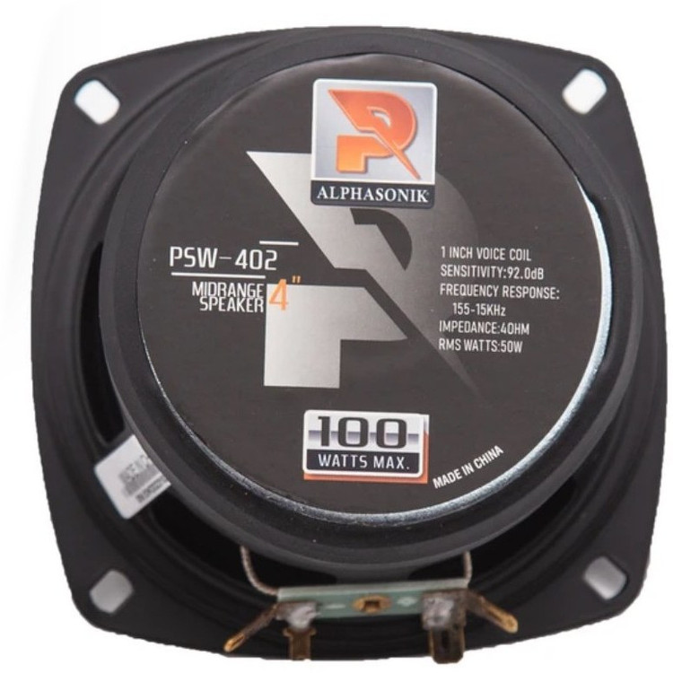 میدرنج 4 اینچ آلفاسونیک مدل PSW-402