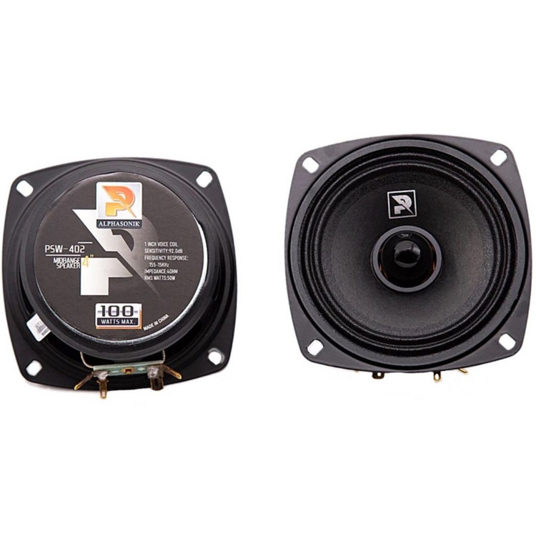 میدرنج 4 اینچ آلفاسونیک مدل PSW-402