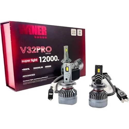 هدلایت خودرو وینر WINER مدل V32 PRO با چیپ CSP 4070 و توان 12000 وات
