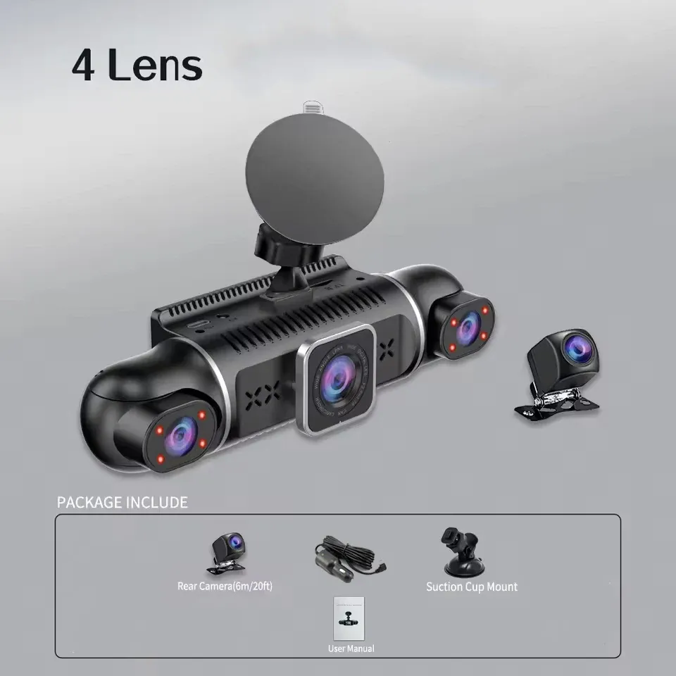 دوربین خودرو 4 لنزه 360 وای فای دار برند Dash Cam مدل Y10