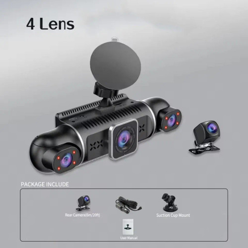 دوربین خودرو 4 لنزه 360 وای فای دار برند Dash Cam مدل Y10