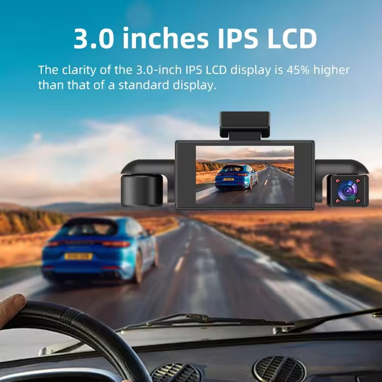 دوربین ثبت وقایع خودرو 4K چهار لنز وایفای مدل YL-A70
