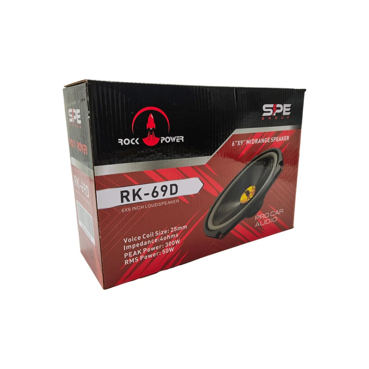 اسپیکر بیضی خودرو راک پاور مدل RK-69D سایز 6x9 اینچ