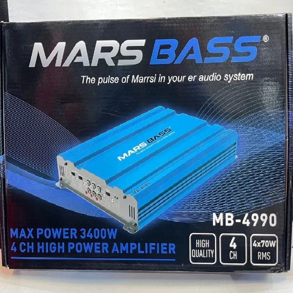 آمپلی فایر خودرو 4 کانال برند مارس بیس مدل mb-4990